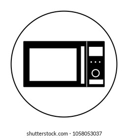 Microwave icon, logo