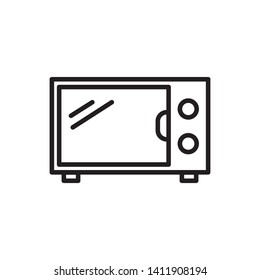 microwave icon, logo design template