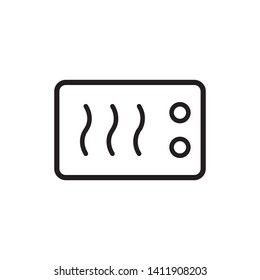 microwave icon, logo design template