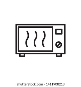microwave icon, logo design template