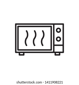 microwave icon, logo design template