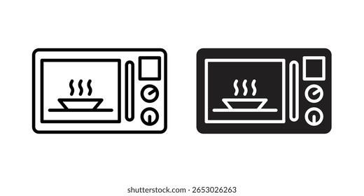 Microwave icon Logo Design Vector Template Illustration