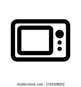 Microwave Icon Logo Template Illustration Design