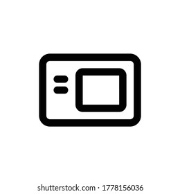 Microwave Icon Logo Template Vector Design Illustration