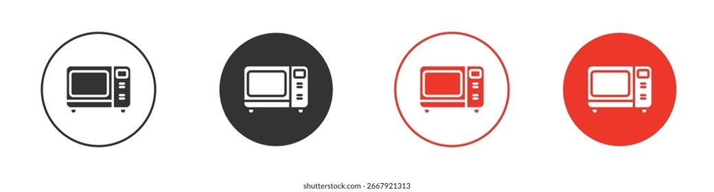 Microwave icon for logo, vector sign symbol for design