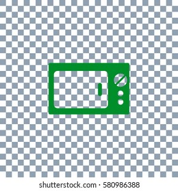 Microwave Icon on transparent background
