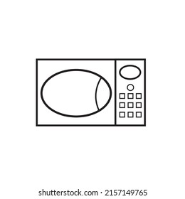 Microwave icon on white background
