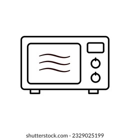Microwave icon on white background.