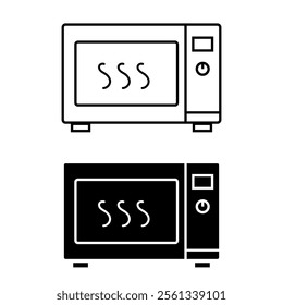 microwave icon on white background
vector icon of microwave, stove