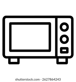 Microwave icon on white background vector
Vector icon household items home