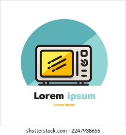 microwave icon  microwave oven logo for app web logo banner button icon - Vector
