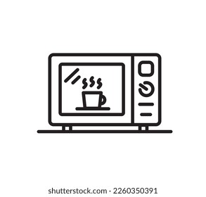 Icono de microondas logotipo de horno microondas para aplicación web logotipo icono de botón - Vector