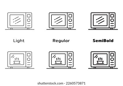 microwave icon  microwave oven logo for app web logo banner button icon - Vector