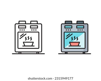 Icono de microondas logotipo de horno microondas para aplicación web logotipo icono de botón - Vector
