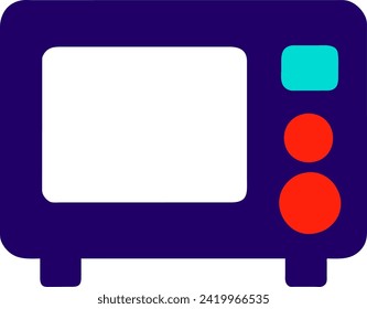 microwave icon, oven safe, line symbol on white background