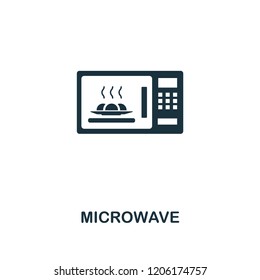 Microwave icon. Premium style design from household collection. UX and UI. Pixel perfect microwave icon. For web design, apps, software, printing usage.