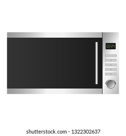 Microwave icon. Realistic illustration of microwave vector icon for web design isolated on white background