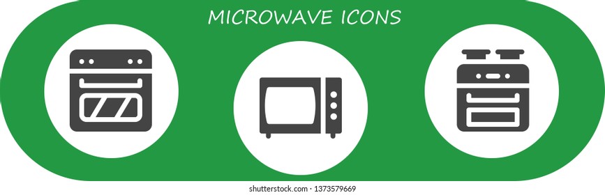 microwave-icon-set-3-filled-microwave-stock-vector-royalty-free