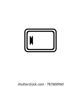 microwave icon. sign design