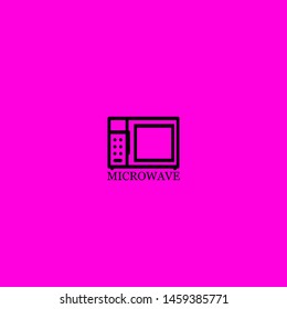 microwave icon sign signifier vector