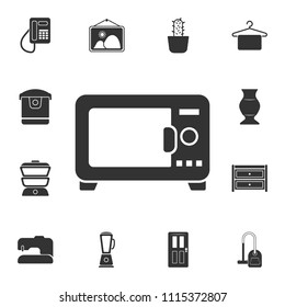 Microwave icon. Simple element illustration. Microwave symbol design from Home Furniture collection set. Can be used for web and mobile on white background