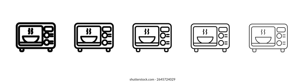 ícone de micro-ondas simples vetor contorno logotipo