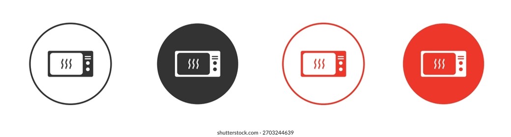 Pictograma sólido de ícone de micro-ondas. Ilustração isolada de vetor