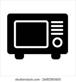 Microwave Icon in Solid Style