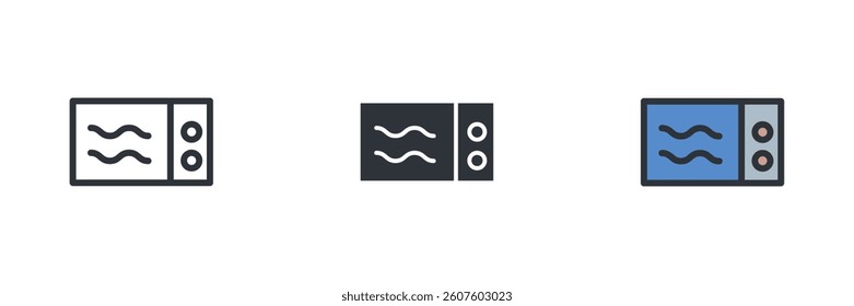 Microwave icon. Microwave Symbol sign for mobile concept and web design. Vector icon, Logo illustration, Vector graphics