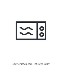 Microwave icon. Microwave Symbol sign for mobile concept and web design. Vector icon, Logo illustration, Vector graphics