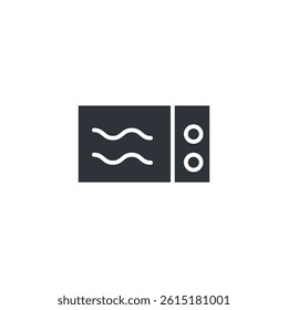 Microwave icon. Microwave Symbol sign for mobile concept and web design. Vector icon, Logo illustration, Vector graphics