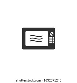 Microwave Icon template color editable. Microwave symbol vector sign isolated for graphic and web design.