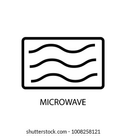 Microwave icon - thin line