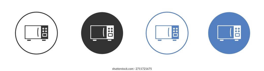 Microwave icon Thin line design. Vector Graphic. EPS 10