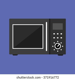 Microwave icon in trendy flat style. Good for use and edit.