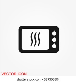 Microwave icon vector