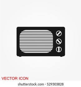 Microwave icon vector