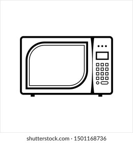 Microwave Icon, Microwave Vector Art Illustration