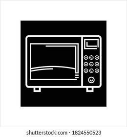 Mikrowellensymbol, Mikrowellenvektorkunst-Illustration