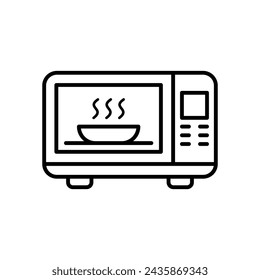 Mikrowellen-Symbol Vektor-Design-Illustration