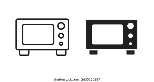 Design de vetor de ícone de micro-ondas. definir ícones da Web