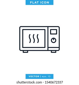 Microwave Icon Vector Design Template