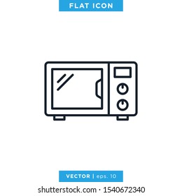 Microwave Icon Vector Design Template