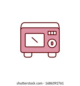 Microwave icon vector design template