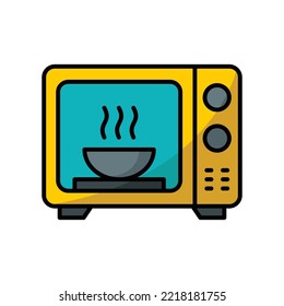 microwave icon vector design template in white background