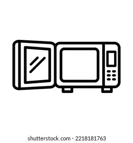 microwave icon vector design template in white background