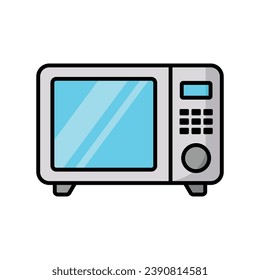 microwave icon vector design template simple and clean