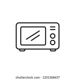 microwave icon vector. electric appliances icon line style