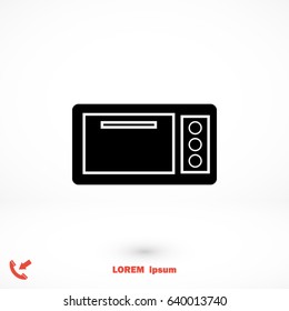 Microwave Icon vector, Vector EPS 10 illustration style