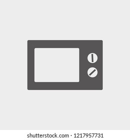 microwave icon. vector illustration